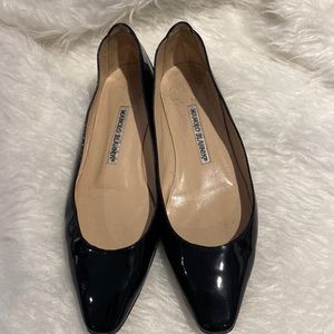 Black Patent Leather Manolo Blahnik flats